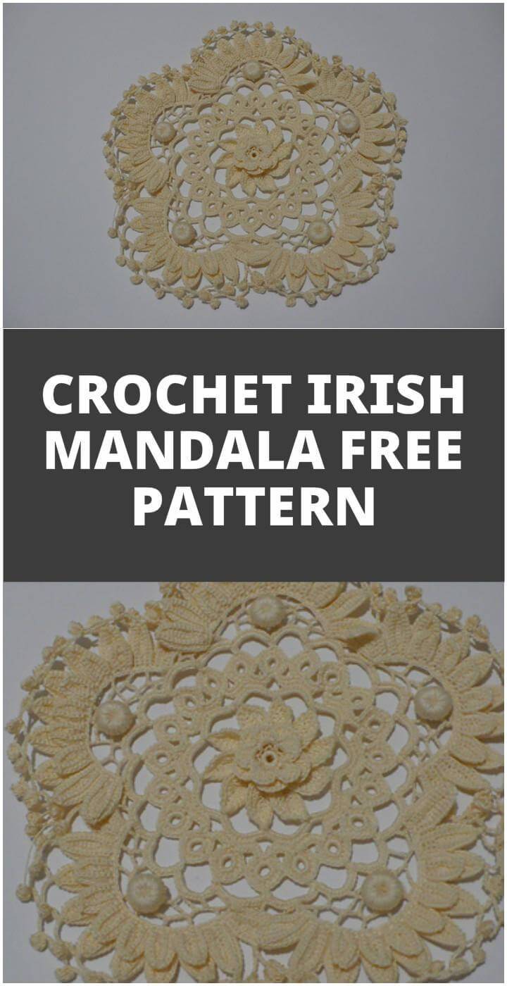 easy crochet Irish mandala